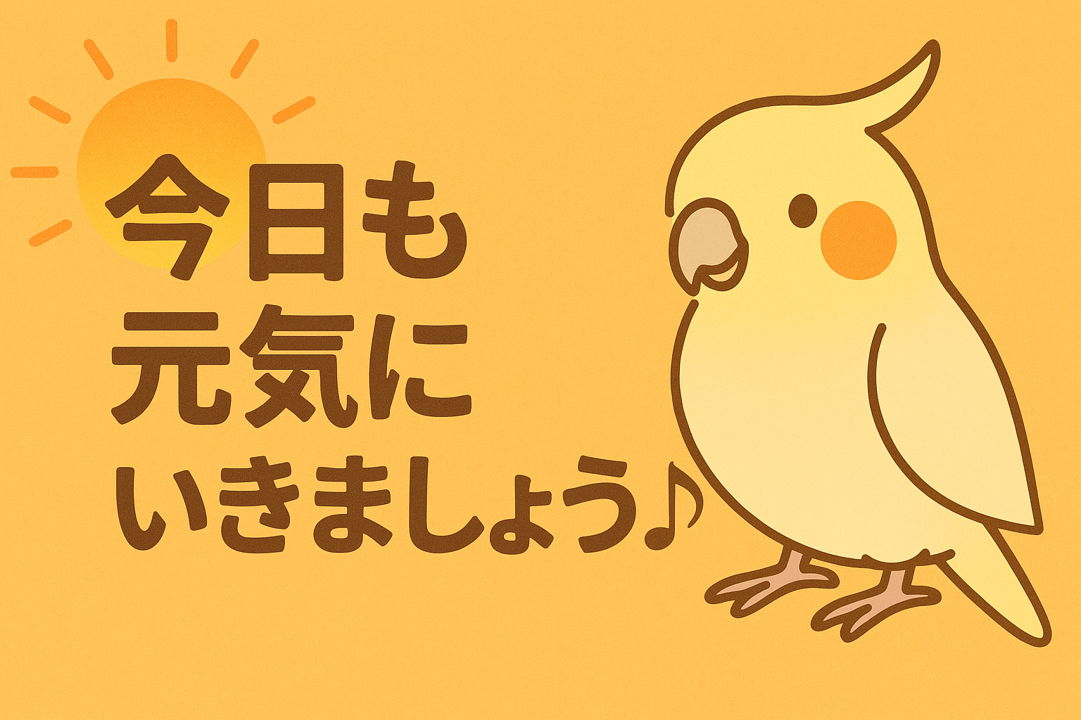 今日も元気にいきましょう♪